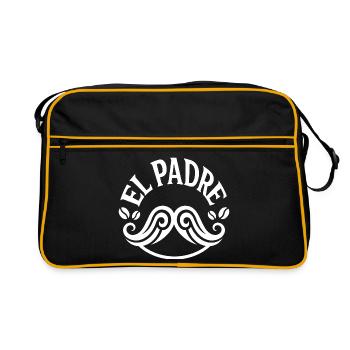 El Padre Moustache Café Fête des Pères - Sac Retro - noir/or - Devant