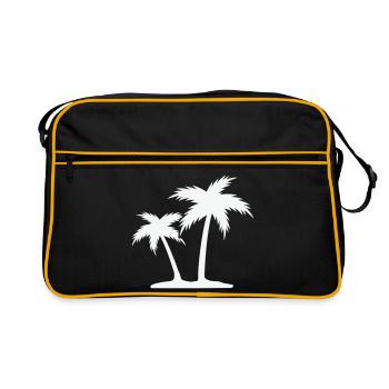 Palm Island Silhouette - Sac Retro - noir/or - Devant