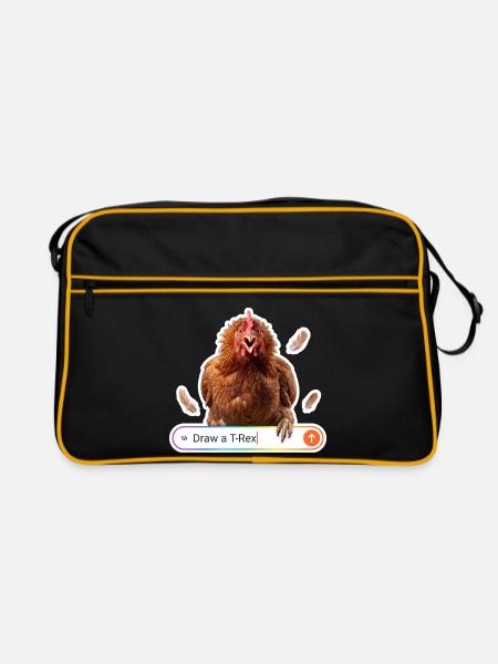 NOAI Trex - Retro Tasche - Schwarz/Gold