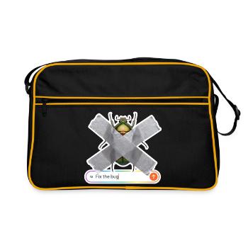 NOAI-Bug - Retro Tasche - Schwarz/Gold - Vorne