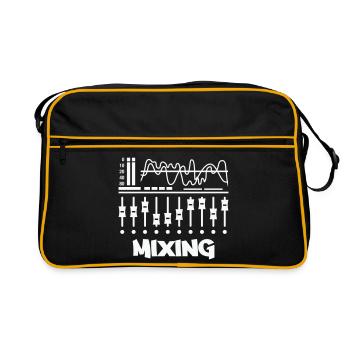 Mixing Studio Vibes - Retro Tasche - Schwarz/Gold - Vorne