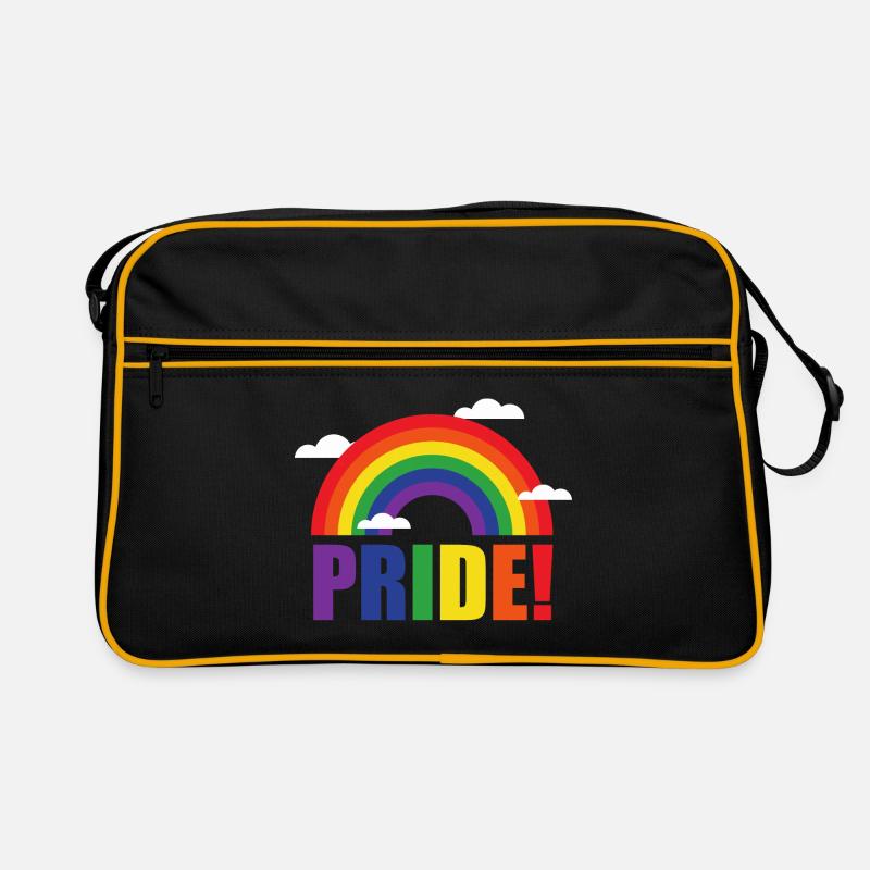 Pride rainbow with clouds | LGBT | gift idea Retro Bag