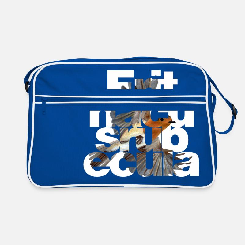 Erithacus rubecula - Robin Retro Bag