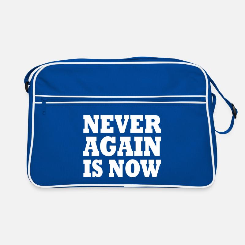 Never again is now Retro Tasche