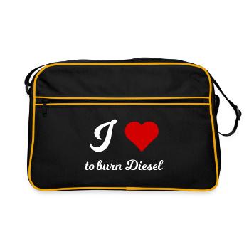 The car and diesel fans - Retro Bag - black/gold - Front
