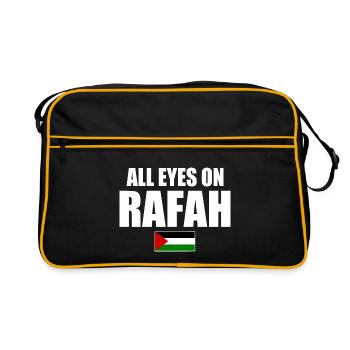 all eyes on rafah - Sac Retro - noir/or - Devant
