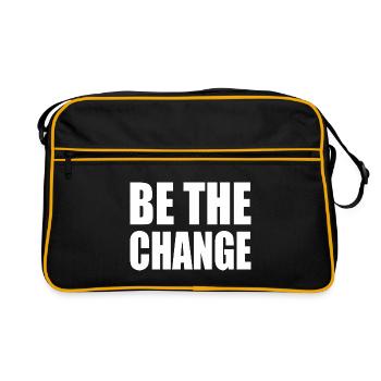 be the change - Retro Bag - black/gold - Front