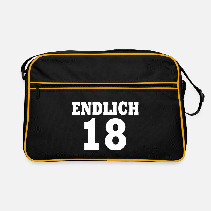 Endlich 18 Retro Tasche