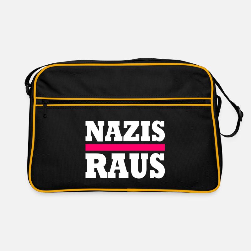 Nazis raus Retro Tasche