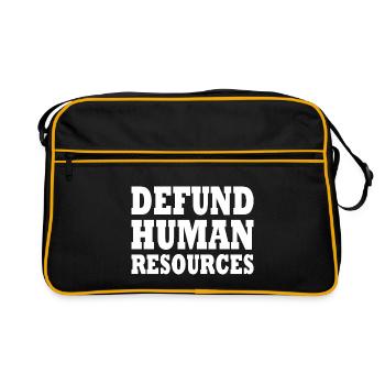 defund human resources - Sac Retro - noir/or - Devant