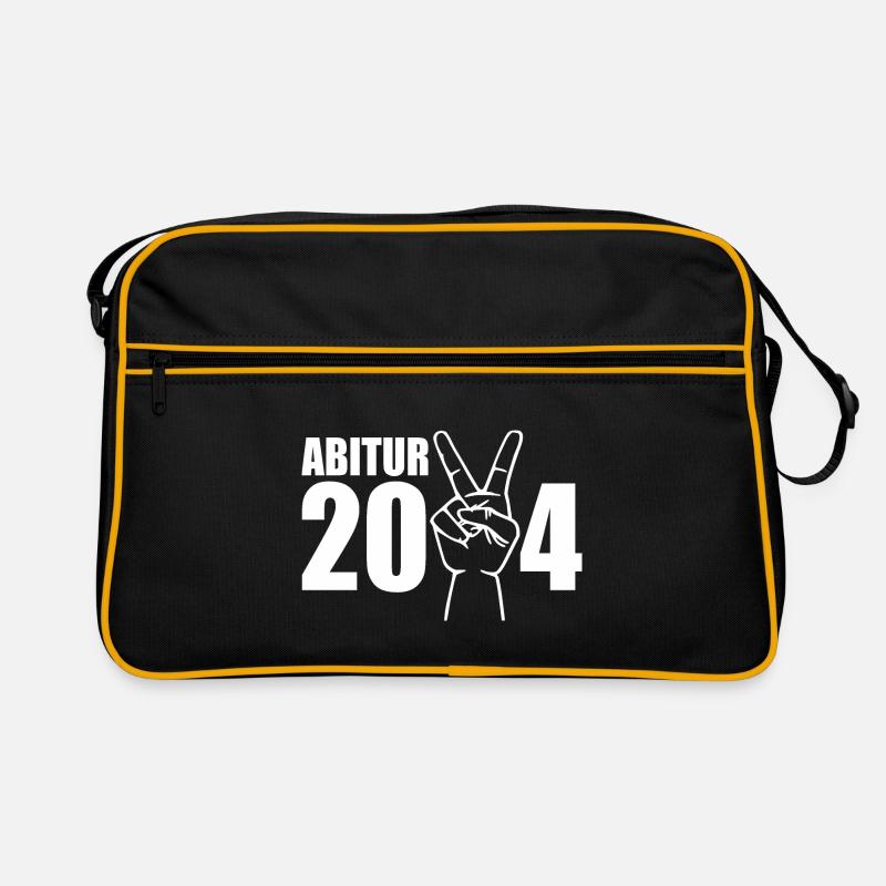 Abitur 2024 - Retro Tasche - Schwarz/Gold
