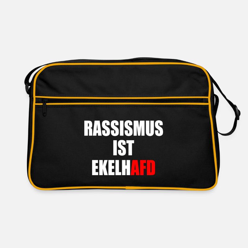rassismus ist ekelhafd Retro Tasche