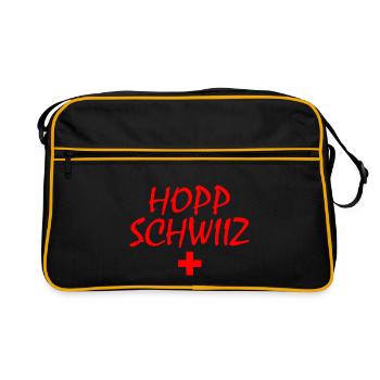 Hopp schwiiz - Sac Retro - noir/or - Devant