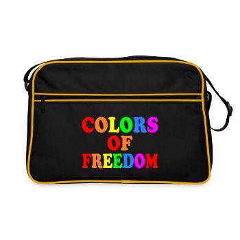 Colors of freedom - Sac Retro - noir/or - Devant