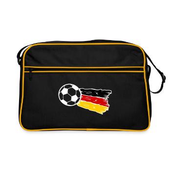 Équipe d’Allemagne de football - Sac Retro - noir/or - Devant