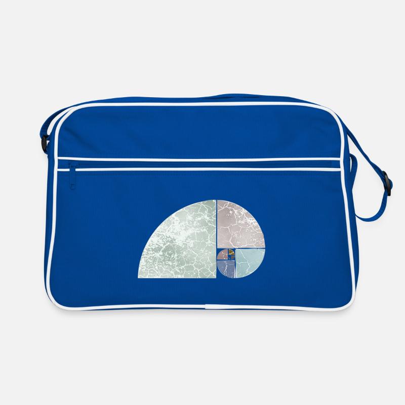 Fibonacci Spiral Sequence - Light Colored 1 Retro Tasche