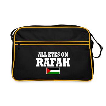 all eyes on rafah - Sac Retro - noir/or - Devant