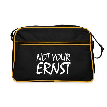 Not your ernst - Retro Tasche - Schwarz/Gold - Vorne