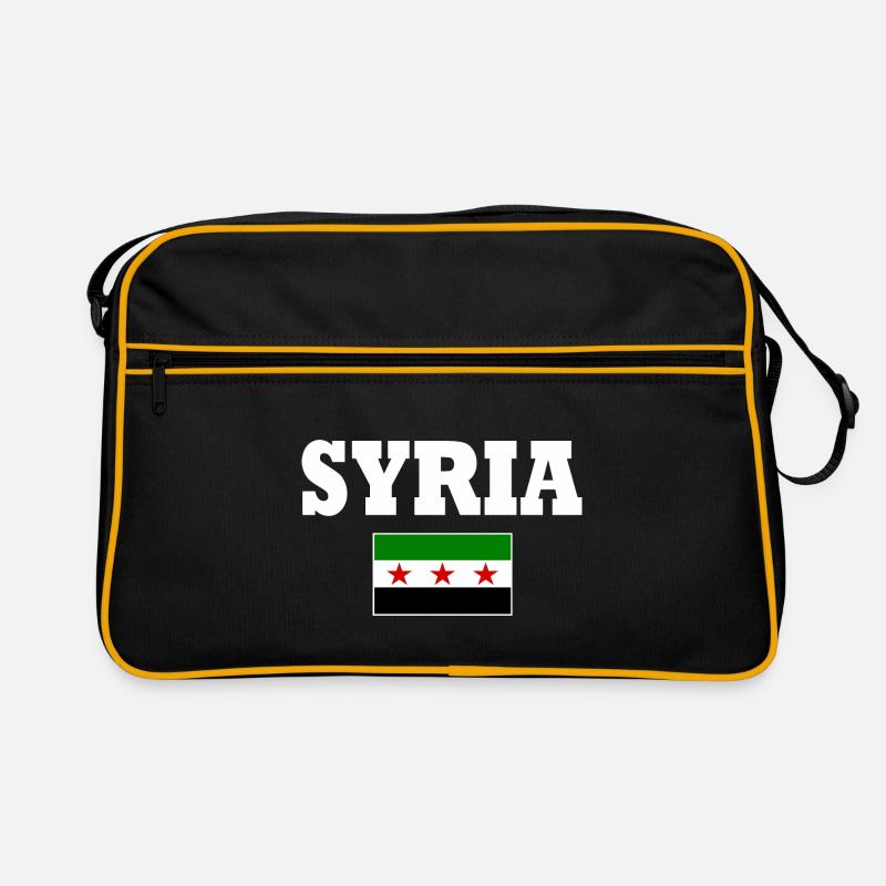 Syria Flag Retro Bag