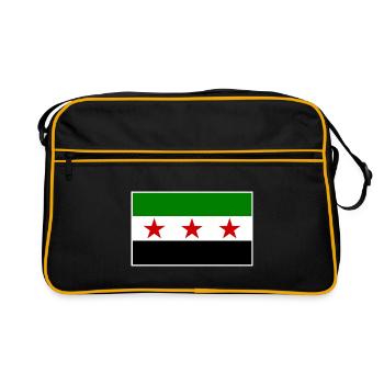 syrien - Retro Tasche - Schwarz/Gold - Vorne