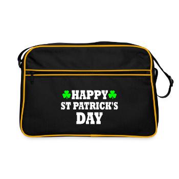happy st patrick's day - Sac Retro - noir/or - Devant