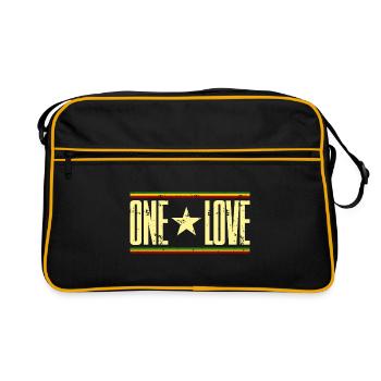 on aime le reggae - Sac Retro - noir/or - Devant