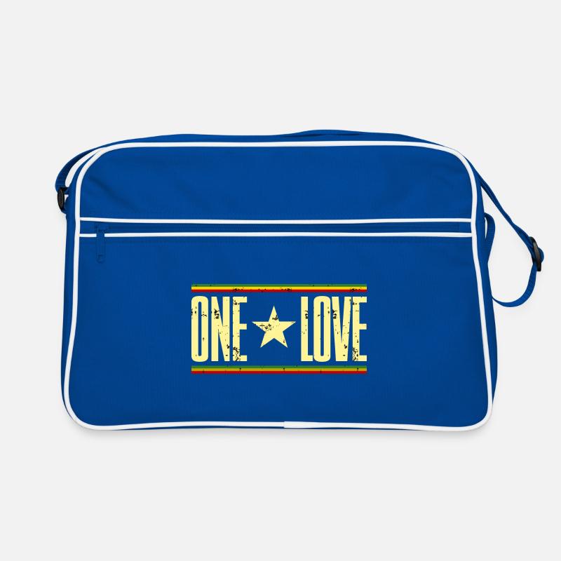 one love reggae Retro Tasche