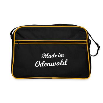 Aus dem Odenwald - Retro Tasche - Schwarz/Gold - Vorne