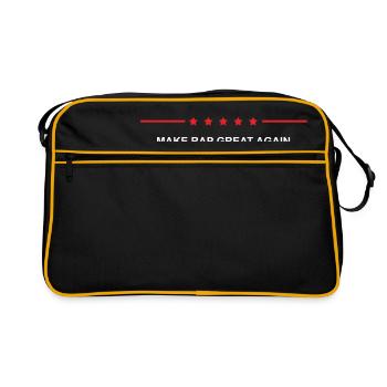 Faire Rap Great Again - Sac Retro - noir/or - Devant