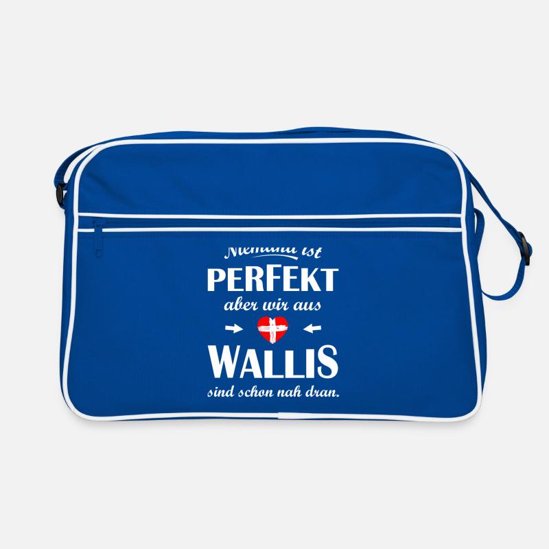 Kanton Wallis Schweiz Retro Tasche