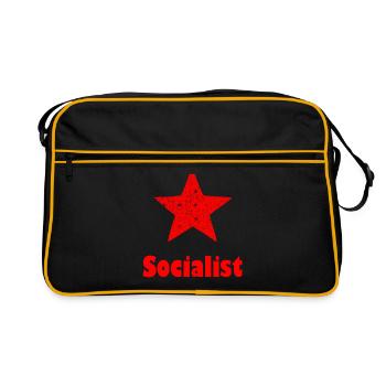 Socialiste - Sac Retro - noir/or - Devant
