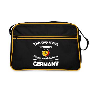 Fans d’Allemagne - Sac Retro - noir/or - Devant