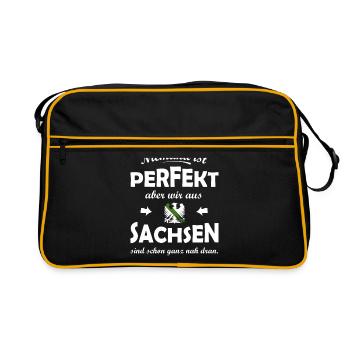 The perfect Saxons - Retro Bag - black/gold - Front