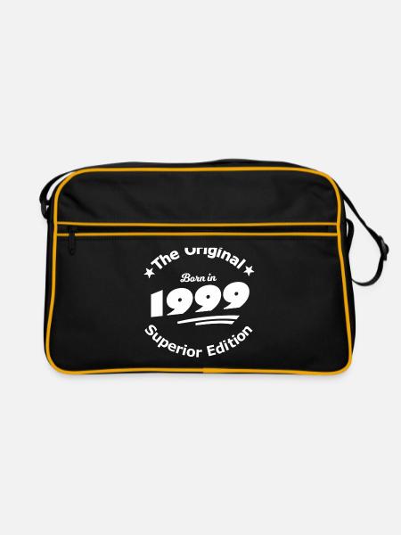 À partir de 1999 - Sac Retro - noir/or - Devant