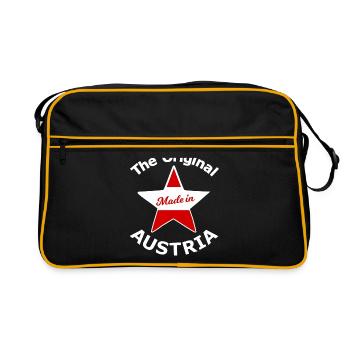 Mon pays d’origine Autriche - Sac Retro - noir/or - Devant