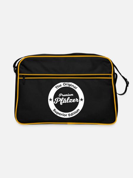 Der Beste aus der Pfalz - Retro Tasche - Schwarz/Gold