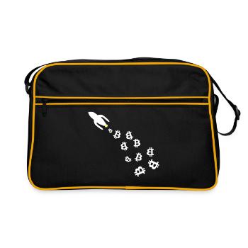 The Bitcoin Milky Way - Retro Bag - black/gold - Front
