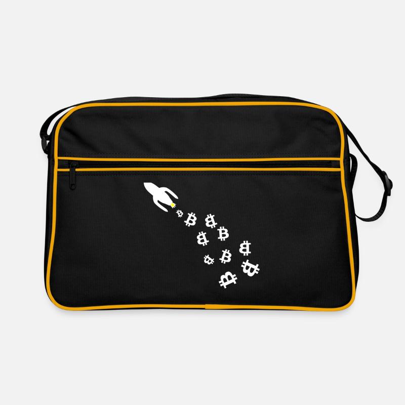 Die Bitcoin Milchstrasse Retro Tasche