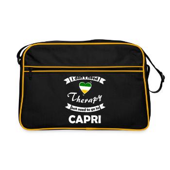 Holidays in Capri Italy - Retro Bag - black/gold - Front