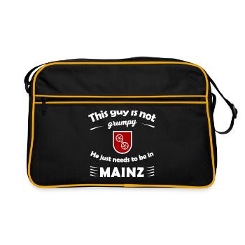 Die Mainzer - Retro Tasche - Schwarz/Gold - Vorne