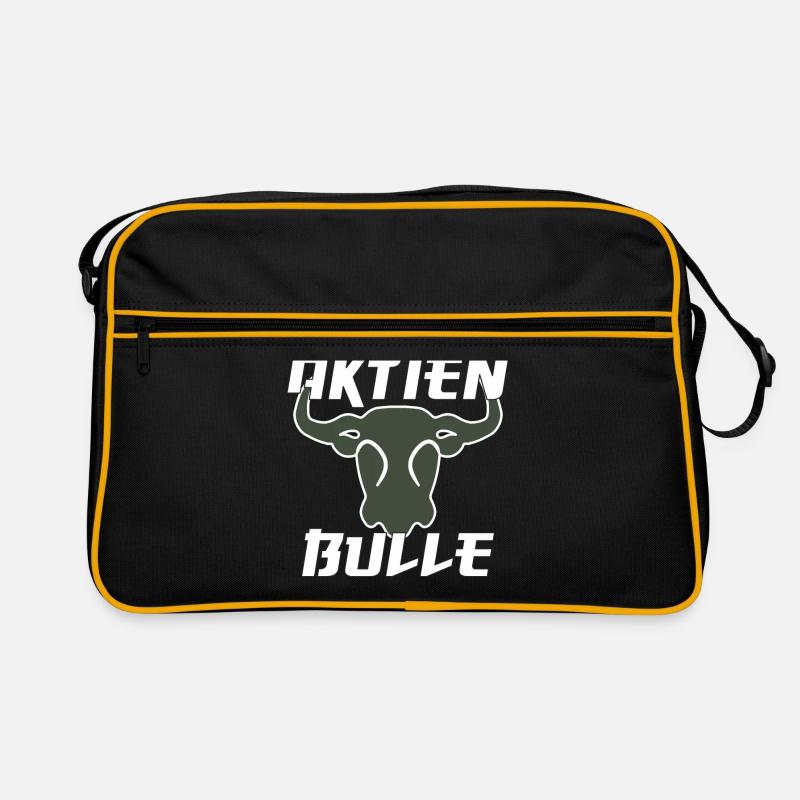 Le taureau boursier pour les fans de bourse Sac Retro