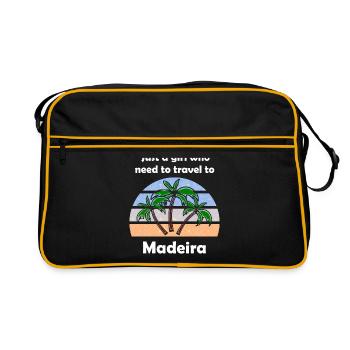 The Madeira Trip - Retro Bag - black/gold - Front