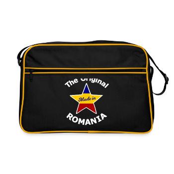 Touriste en Roumanie - Sac Retro - noir/or - Devant