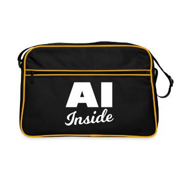 Artificial intelligence - Retro Bag - black/gold - Front