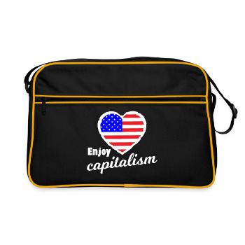 The American capitalists - Retro Bag - black/gold - Front