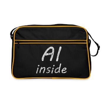 The new future - Retro Bag - black/gold - Front