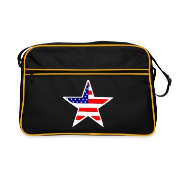 Le rêve américain - Sac Retro - noir/or - Devant