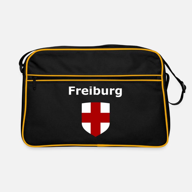 Die Freiburger - Retro Tasche - Schwarz/Gold