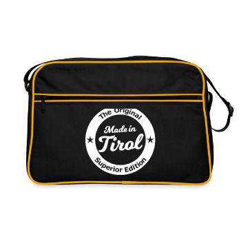 Le magnifique Tyrol en Autriche - Sac Retro - noir/or - Devant