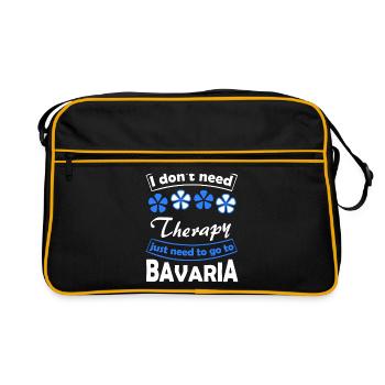 Vacances dans la belle Bavière - Sac Retro - noir/or - Devant